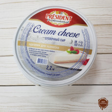 Сливочный сыр President Professional Cream cheese 65% 2,2 кг