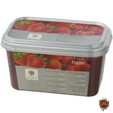 Замороженное пюре Лесная земляника в блоке Ravifruit, 1 кг