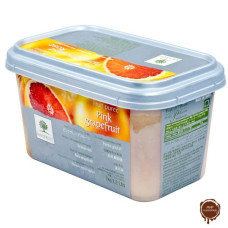 Замороженное пюре Розовый грейпфрут в блоке Ravifruit, 1 кг.